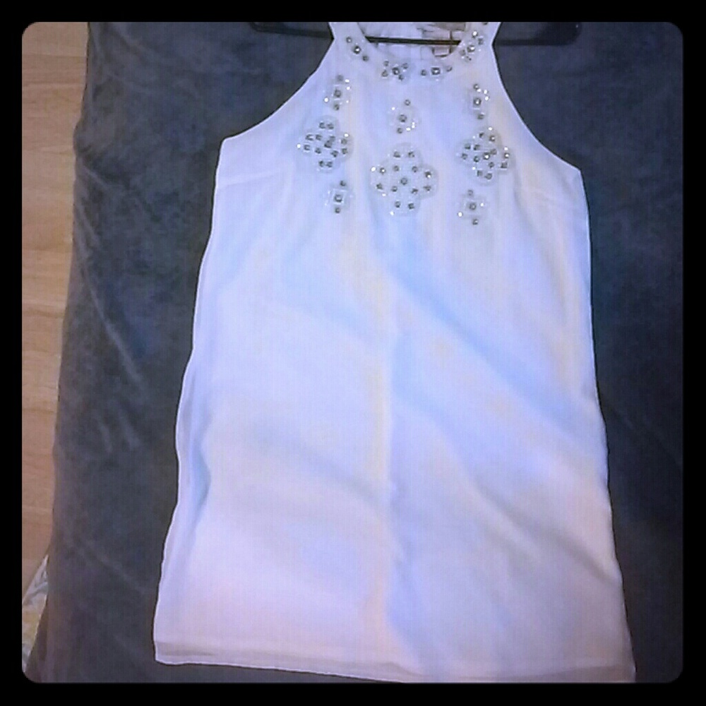 White "A line" dress